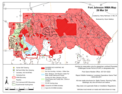 约翰逊堡 WMA 地图 24 年 3 月 26 日